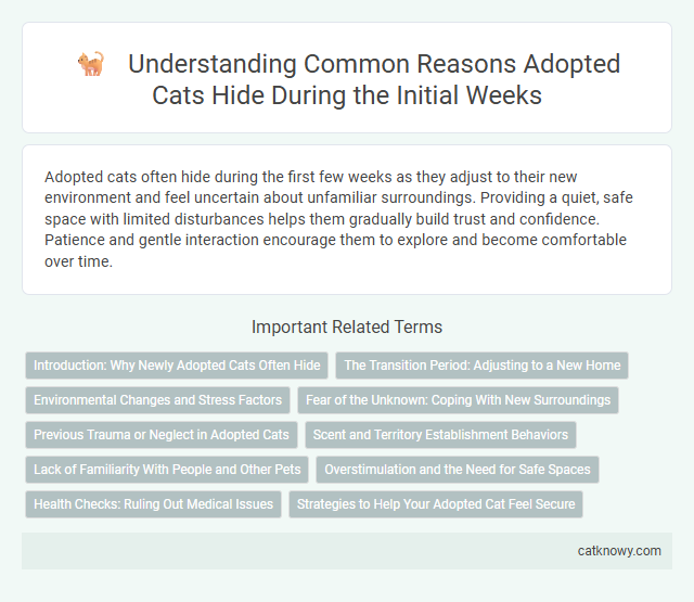 Understanding Common Reasons Adopted Cats Hide During the Initial Weeks