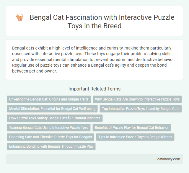 Bengal Cat Fascination with Interactive Puzzle Toys in the Breed