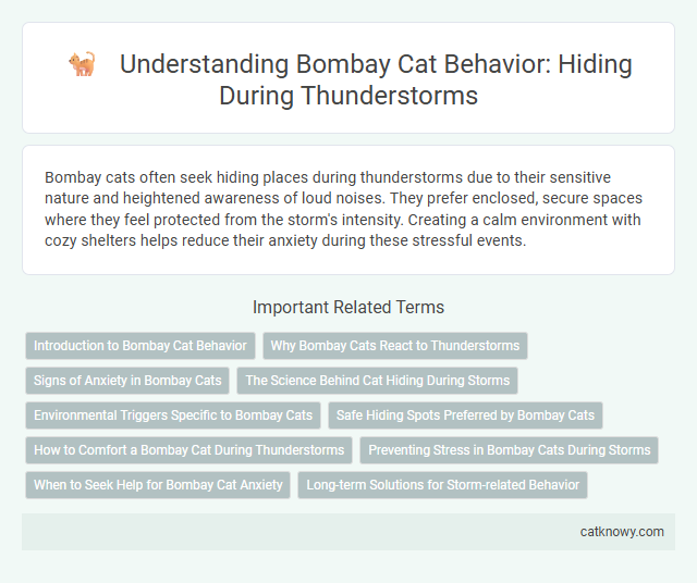 Understanding Bombay Cat Behavior: Hiding During Thunderstorms