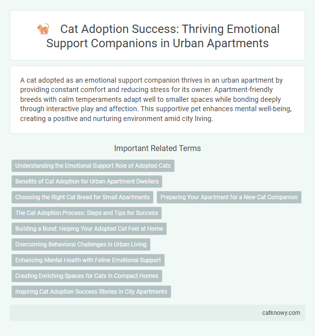 Cat Adoption Success: Thriving Emotional Support Companions in Urban Apartments
