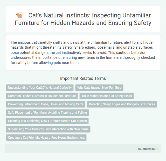 Cat's Natural Instincts: Inspecting Unfamiliar Furniture for Hidden Hazards and Ensuring Safety
