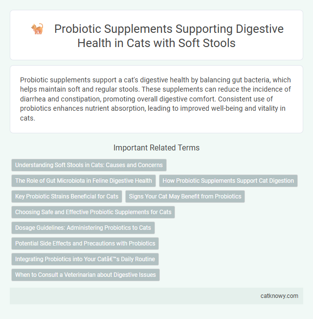 Probiotic Supplements Supporting Digestive Health in Cats with Soft Stools