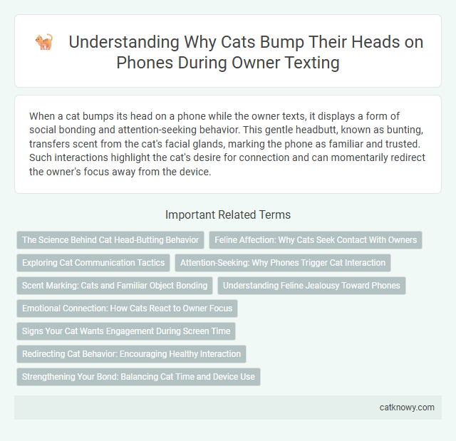 Understanding Why Cats Bump Their Heads on Phones During Owner Texting