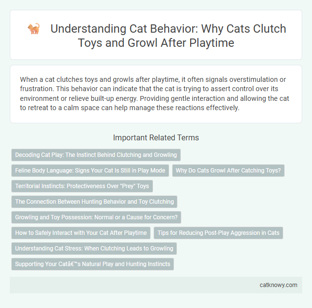 Understanding Cat Behavior: Why Cats Clutch Toys and Growl After Playtime