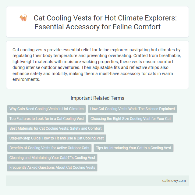 Cat Cooling Vests for Hot Climate Explorers: Essential Accessory for Feline Comfort