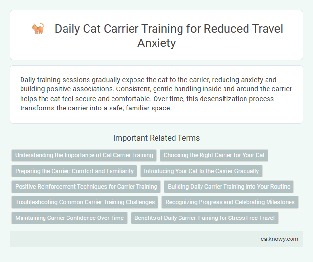 Daily Cat Carrier Training for Reduced Travel Anxiety