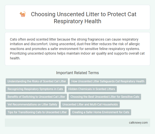 Choosing Unscented Litter to Protect Cat Respiratory Health