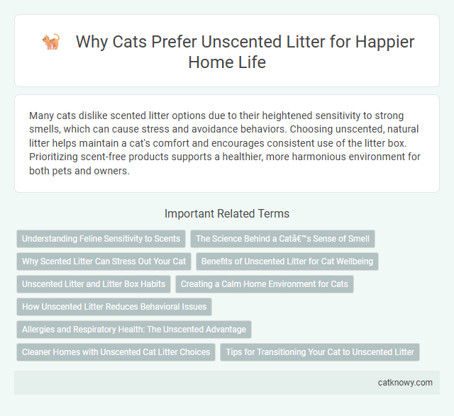 Why Cats Prefer Unscented Litter for Happier Home Life