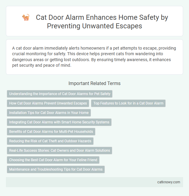 Cat Door Alarm Enhances Home Safety by Preventing Unwanted Escapes