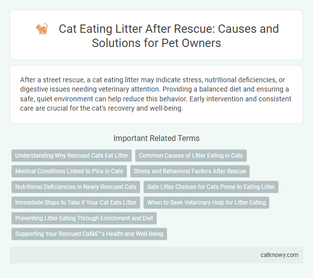 Cat Eating Litter After Rescue: Causes and Solutions for Pet Owners