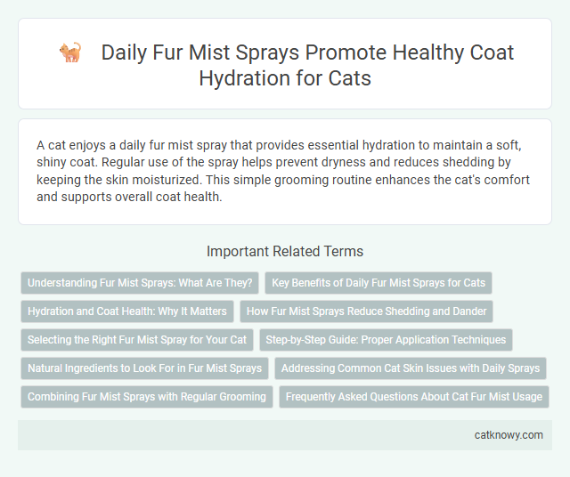 Daily Fur Mist Sprays Promote Healthy Coat Hydration for Cats
