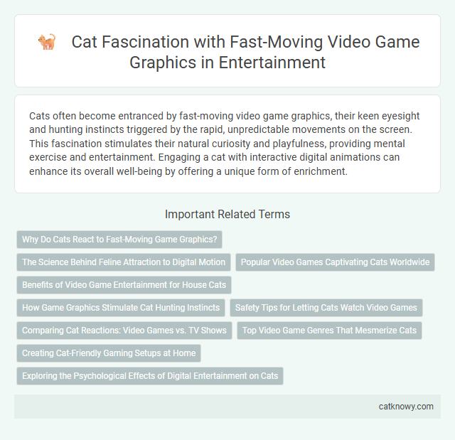 Cat Fascination with Fast-Moving Video Game Graphics in Entertainment
