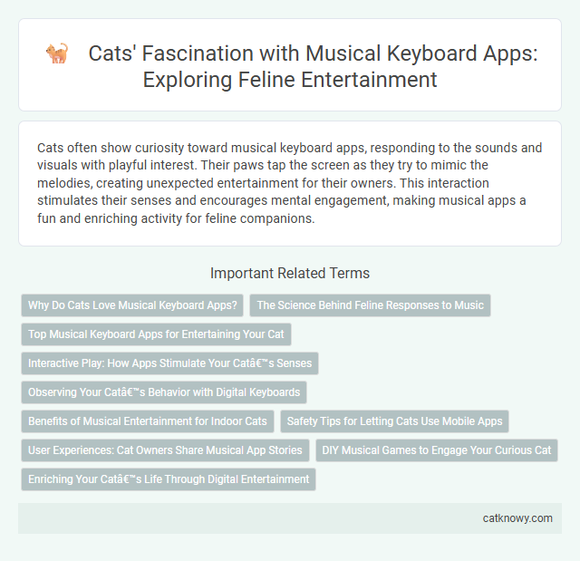 Cats' Fascination with Musical Keyboard Apps: Exploring Feline Entertainment