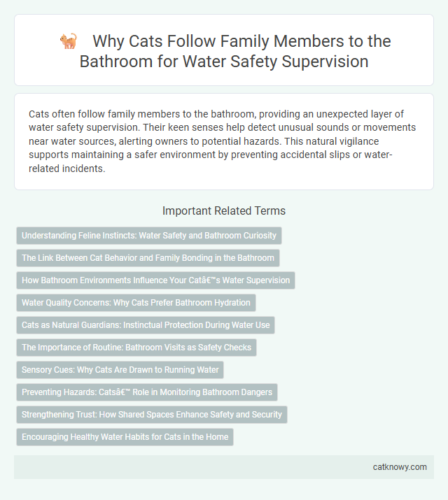 Why Cats Follow Family Members to the Bathroom for Water Safety Supervision