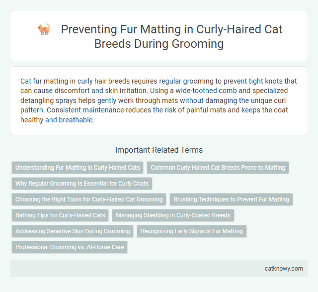 Preventing Fur Matting in Curly-Haired Cat Breeds During Grooming