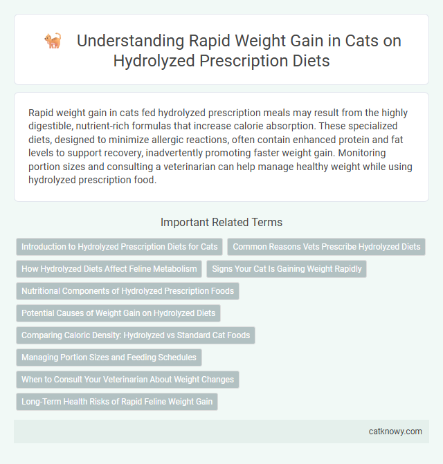 Understanding Rapid Weight Gain in Cats on Hydrolyzed Prescription Diets