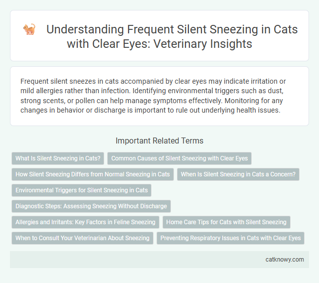 Understanding Frequent Silent Sneezing in Cats with Clear Eyes: Veterinary Insights