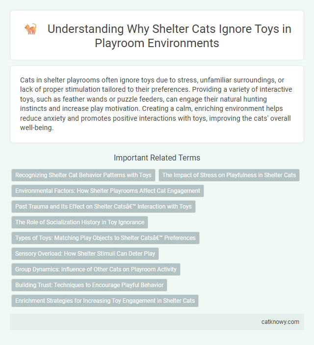 Understanding Why Shelter Cats Ignore Toys in Playroom Environments