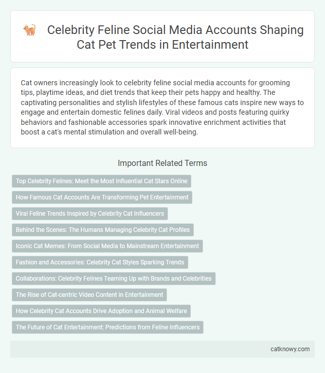 Celebrity Feline Social Media Accounts Shaping Cat Pet Trends in Entertainment