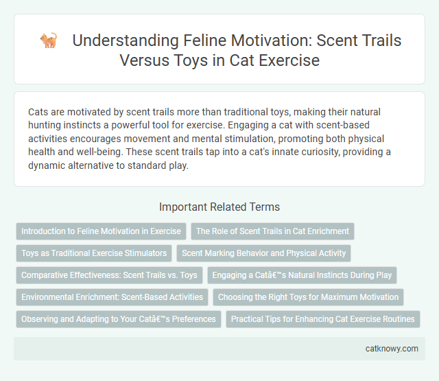 Understanding Feline Motivation: Scent Trails Versus Toys in Cat Exercise