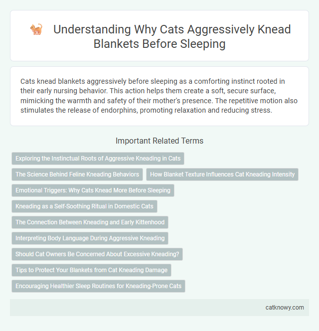 Understanding Why Cats Aggressively Knead Blankets Before Sleeping