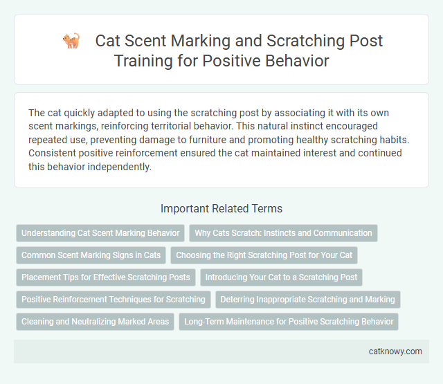 Cat Scent Marking and Scratching Post Training for Positive Behavior
