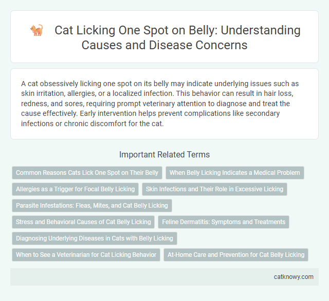 Cat Licking One Spot on Belly: Understanding Causes and Disease Concerns