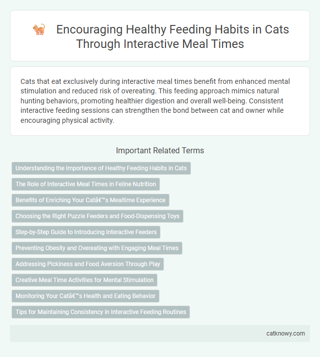 Encouraging Healthy Feeding Habits in Cats Through Interactive Meal Times