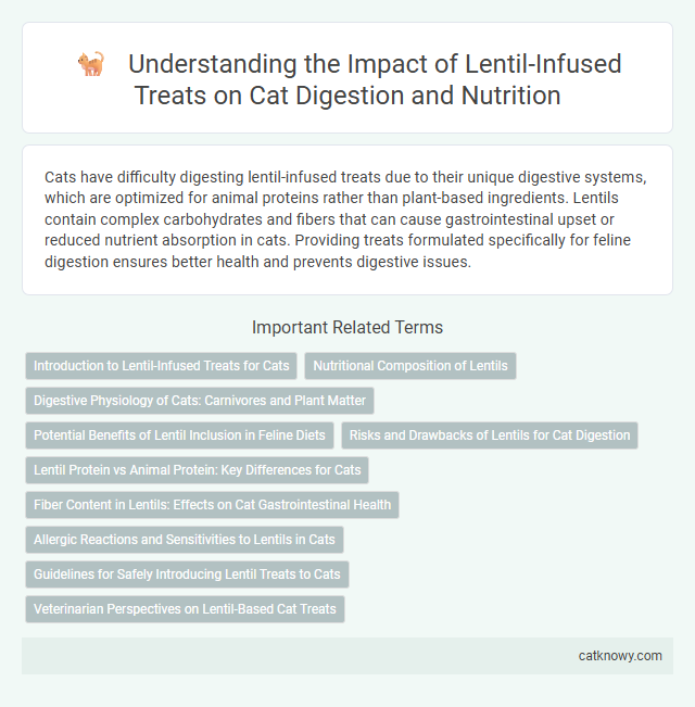 Understanding the Impact of Lentil-Infused Treats on Cat Digestion and Nutrition