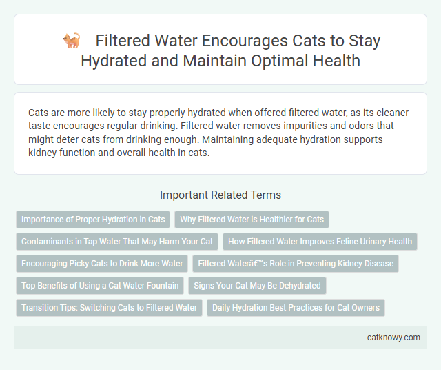 Filtered Water Encourages Cats to Stay Hydrated and Maintain Optimal Health