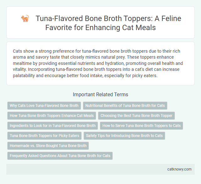 Tuna-Flavored Bone Broth Toppers: A Feline Favorite for Enhancing Cat Meals