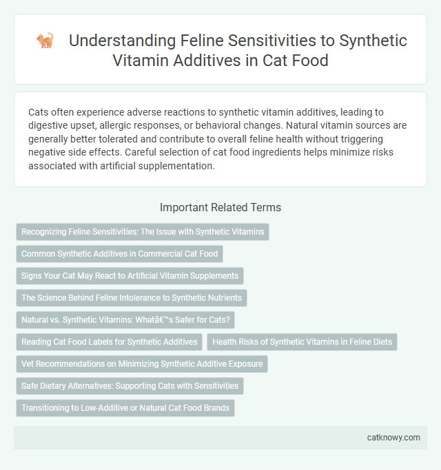 Understanding Feline Sensitivities to Synthetic Vitamin Additives in Cat Food