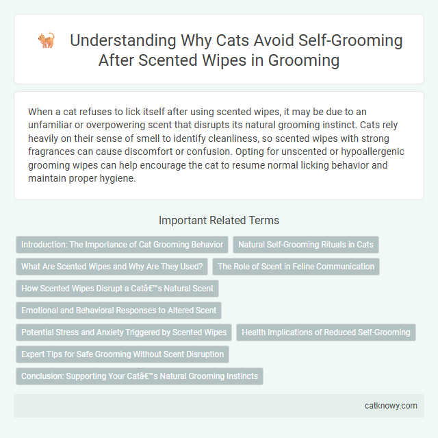 Understanding Why Cats Avoid Self-Grooming After Scented Wipes in Grooming