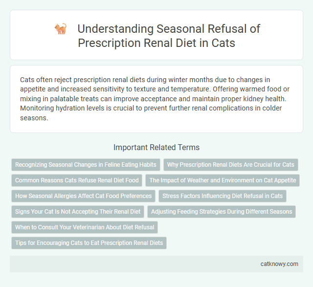 Understanding Seasonal Refusal of Prescription Renal Diet in Cats