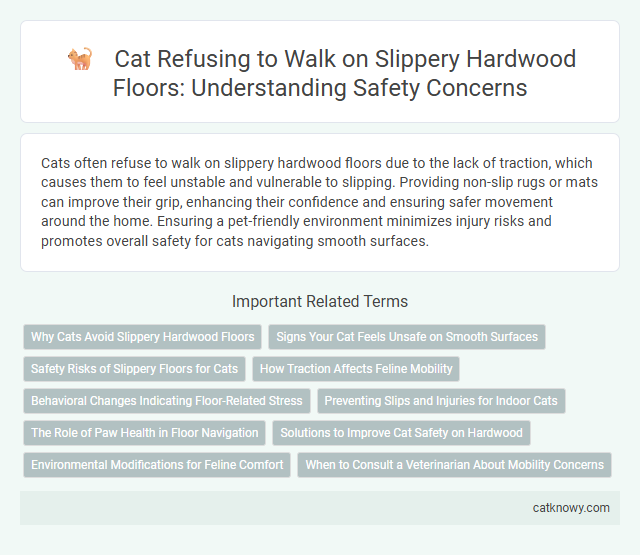Cat Refusing to Walk on Slippery Hardwood Floors: Understanding Safety Concerns