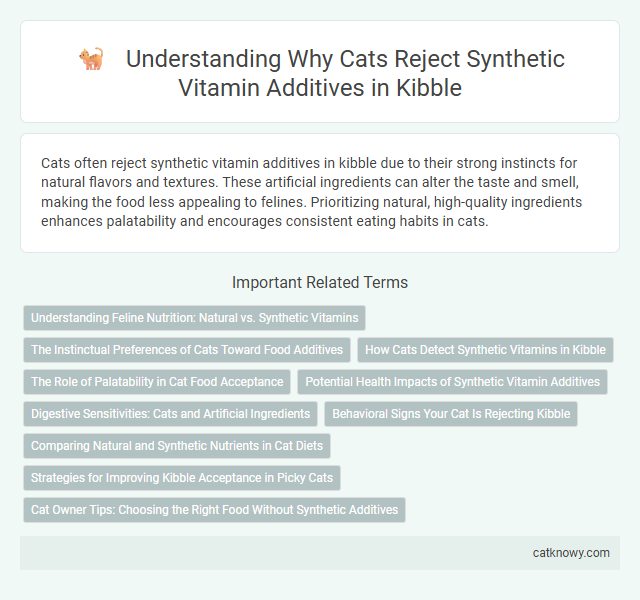 Understanding Why Cats Reject Synthetic Vitamin Additives in Kibble
