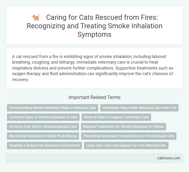 Caring for Cats Rescued from Fires: Recognizing and Treating Smoke Inhalation Symptoms