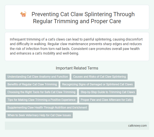 Preventing Cat Claw Splintering Through Regular Trimming and Proper Care