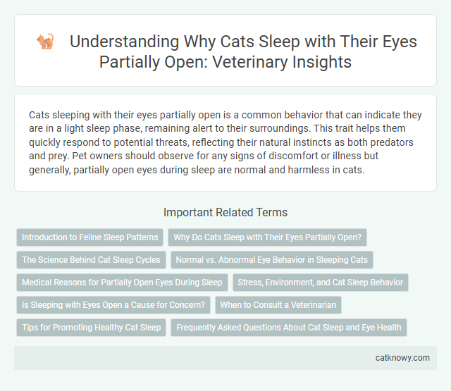 Understanding Why Cats Sleep with Their Eyes Partially Open: Veterinary Insights