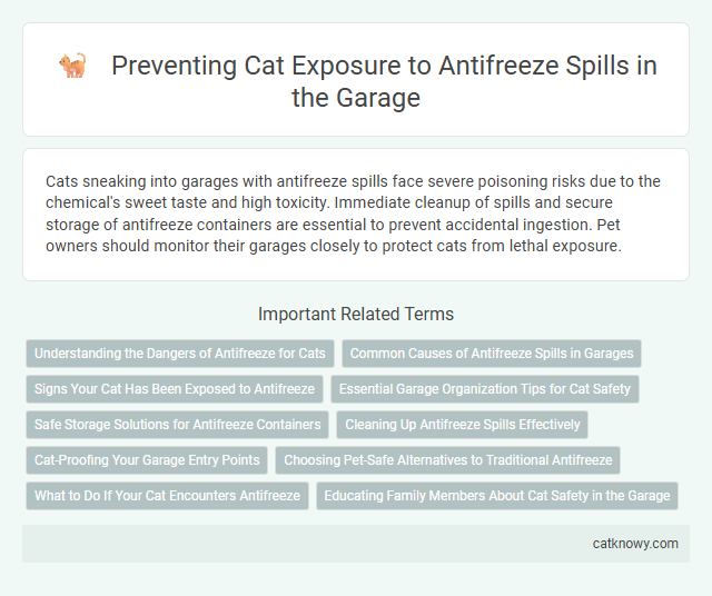 Preventing Cat Exposure to Antifreeze Spills in the Garage