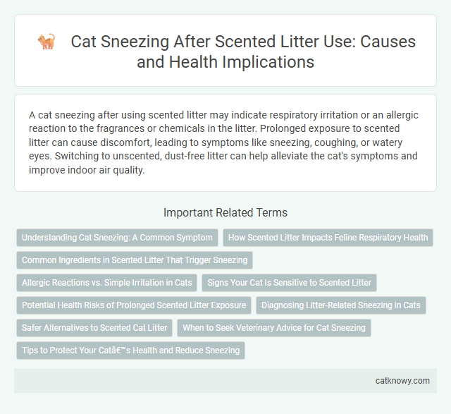 Cat Sneezing After Scented Litter Use: Causes and Health Implications