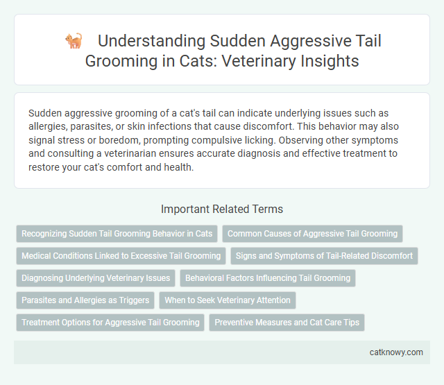 Understanding Sudden Aggressive Tail Grooming in Cats: Veterinary Insights