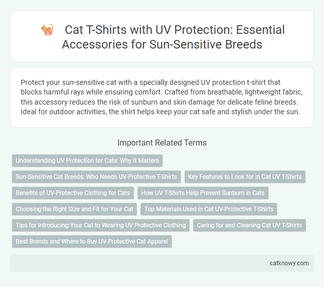 Cat T-Shirts with UV Protection: Essential Accessories for Sun-Sensitive Breeds