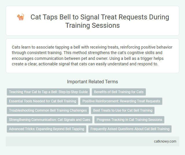 Cat Taps Bell to Signal Treat Requests During Training Sessions