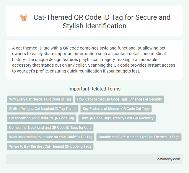 Cat-Themed QR Code ID Tag for Secure and Stylish Identification