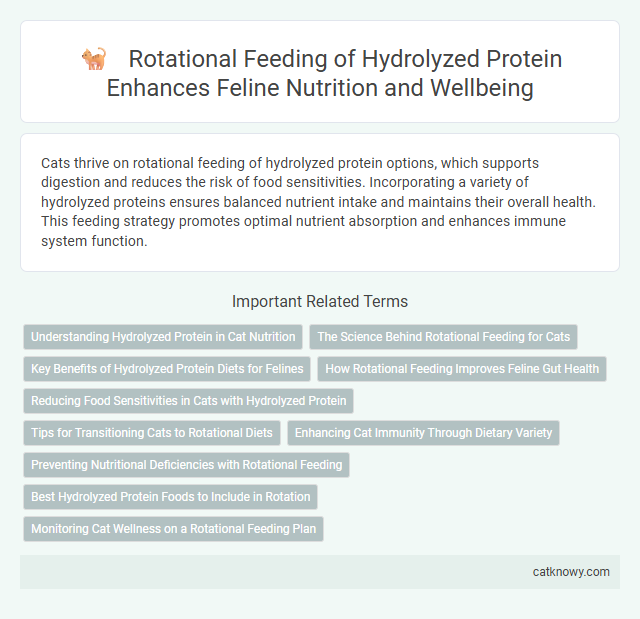 Rotational Feeding of Hydrolyzed Protein Enhances Feline Nutrition and Wellbeing