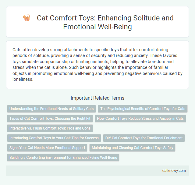 Cat Comfort Toys: Enhancing Solitude and Emotional Well-Being