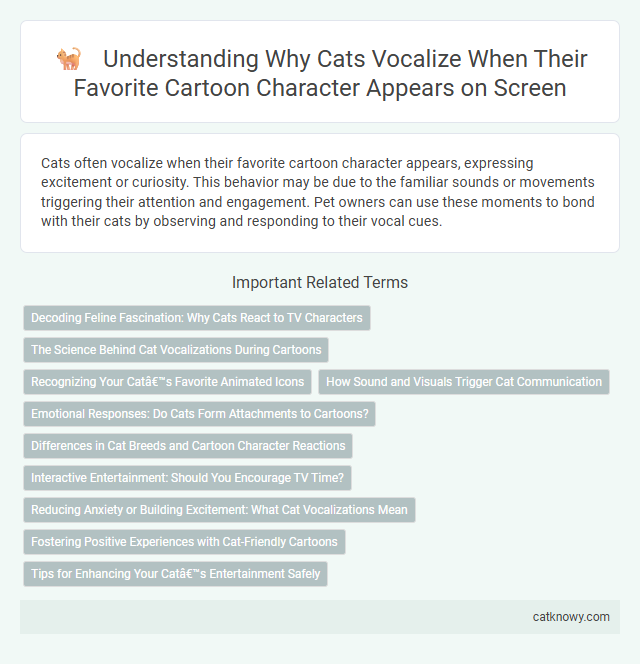 Understanding Why Cats Vocalize When Their Favorite Cartoon Character Appears on Screen