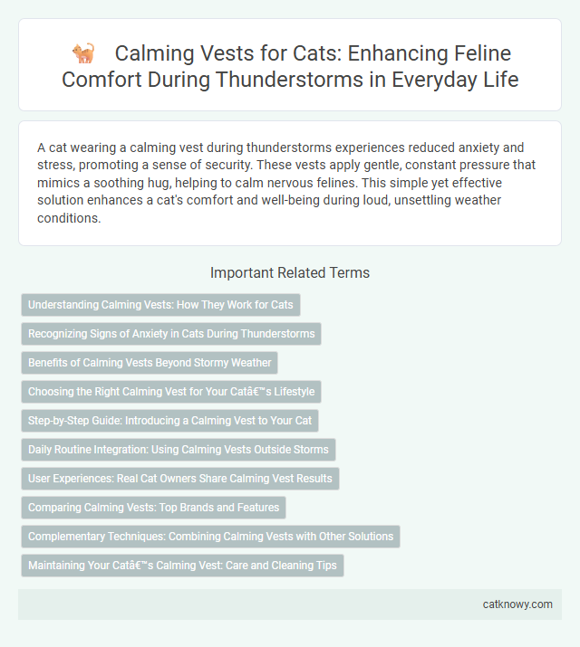 Calming Vests for Cats: Enhancing Feline Comfort During Thunderstorms in Everyday Life