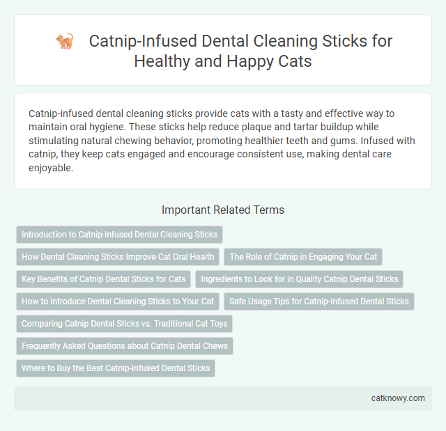 Catnip-Infused Dental Cleaning Sticks for Healthy and Happy Cats
